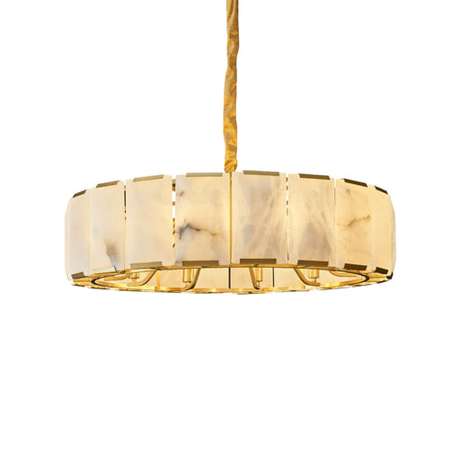 Round Modern Alabaster Chandelier - Sweatfully