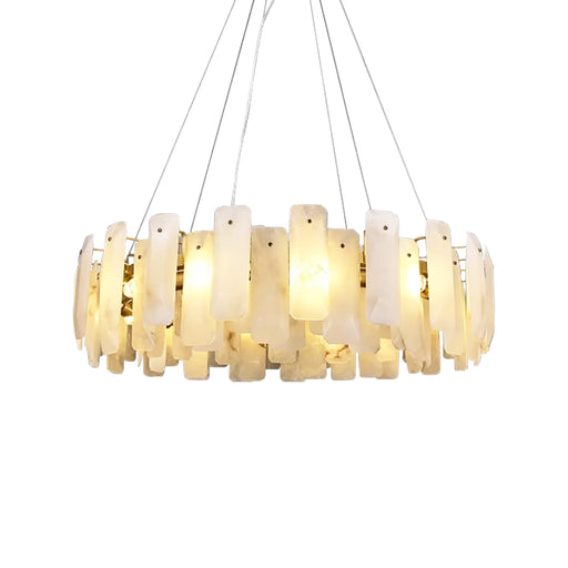 Round Noah Alabaster Chandelier - Sweatfully