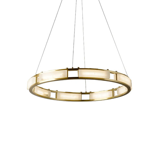 Round Qatar Modern Alabaster Chandelier - Sweatfully