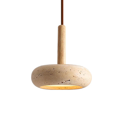 Round Travertine Pendant Light - Sweatfully