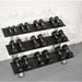 Rubber Hex Dumbbell Set - Muscle D FItness - Steel Handle - Quality knurling - Weightlfting - Sweatfully