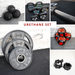 Complete Strength Training Kit - Hard Chrome Bar - Weight Plates - Home Gym - Sweatfully