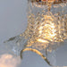 Delicate HOBNAIL RUFFLE 1930's Antique Glass Pendant - Sweatfully