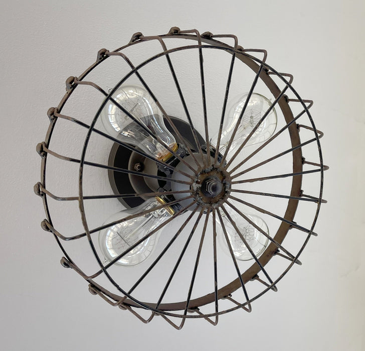 Rustic INDUSTRIAL Wall Light Fixture-4 light - Sweatfully