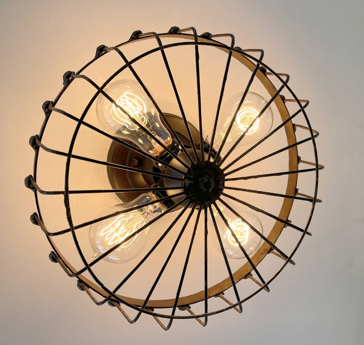 Rustic INDUSTRIAL Wall Light Fixture-4 light - Sweatfully