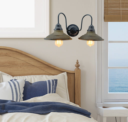 Preorder - DOUBLE Rustic INDUSTRIAL Farmhouse Wall Light Fixture - Sweatfully