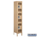 Salsbury 15" Wide Triple Tier See-Through Metal Locker - 1 Wide - 6 Feet High - 15 Inches Deep - Tan - Unassembled - Sweatfully