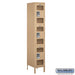 Salsbury 15" Wide Triple Tier See-Through Metal Locker - 1 Wide - 6 Feet High - 18 Inches Deep - Tan - Assembled - Sweatfully