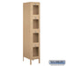 Salsbury 15" Wide Four Tier See-Through Metal Locker - 1 Wide - 6 Feet High - 18 Inches Deep - Tan - Unassembled - Sweatfully