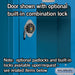 Salsbury 15" Wide Four Tier See-Through Metal Locker - 3 Wide - 6 Feet High - 18 Inches Deep - Blue - Unassembled - Sweatfully