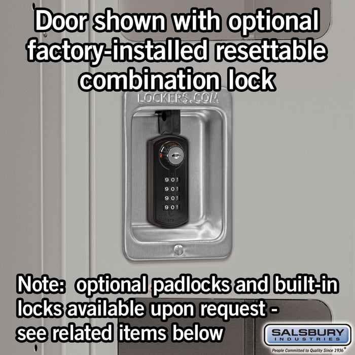 Salsbury 12" Wide Double Tier See-Through Metal Locker - 3 Wide - 5 Feet High - 15 Inches Deep - Gray - Unassembled - Sweatfully