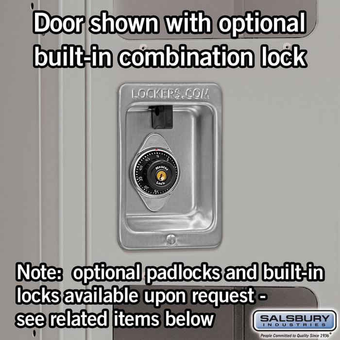 Salsbury 12" Wide Triple Tier See-Through Metal Locker - 1 Wide - 6 Feet High - 15 Inches Deep - Gray - Unassembled - Sweatfully