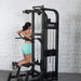 Excel Selectorized Assisted Chin / Dip Combo - Functional Handles - Collapsable Knee Pad - Adjustable Width Dip Bars - Sweatfully