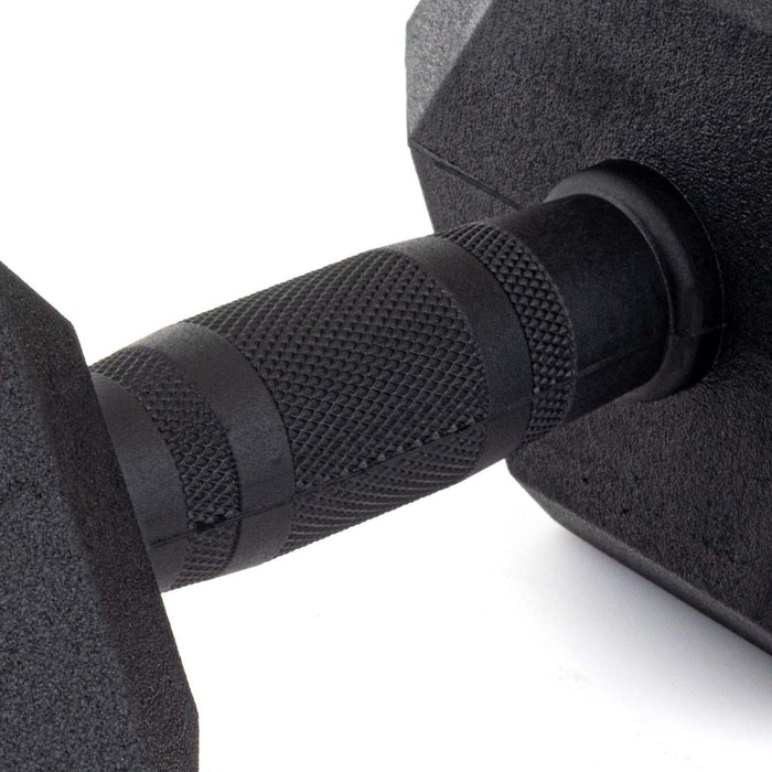 Rubber Hex Dumbbells (Pair) - Sweatfully