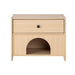 Travis Modern Natural 22-inch Side Table with Pet-Friendly Nook - Sweatfully