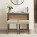 1 Traditional Breakfast Dining Table Set with 2 Stools for Apartment - Sweatfully
