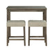 1 Traditional Breakfast Dining Table Set with 2 Stools for Apartment - Sweatfully