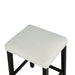 36" Modern Dining Table Set with 2 Stool, High Gloss Table Top, USB-A & USB-C Charging Ports - Sweatfully
