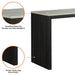 48" Modern Breakfast 1 Dining Table Set with 2 Stools for Apartment, Travertine Table Top - Sweatfully