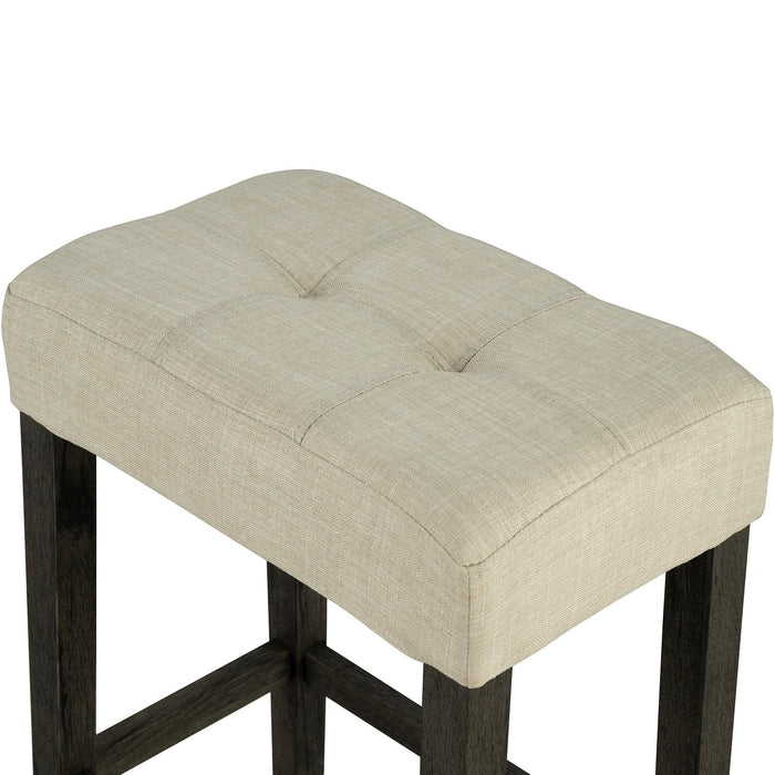 59" Rustic Dining&Bar Table Set with 3 Stools for Apartment, USB-A & USB-C Charging Ports - Sweatfully