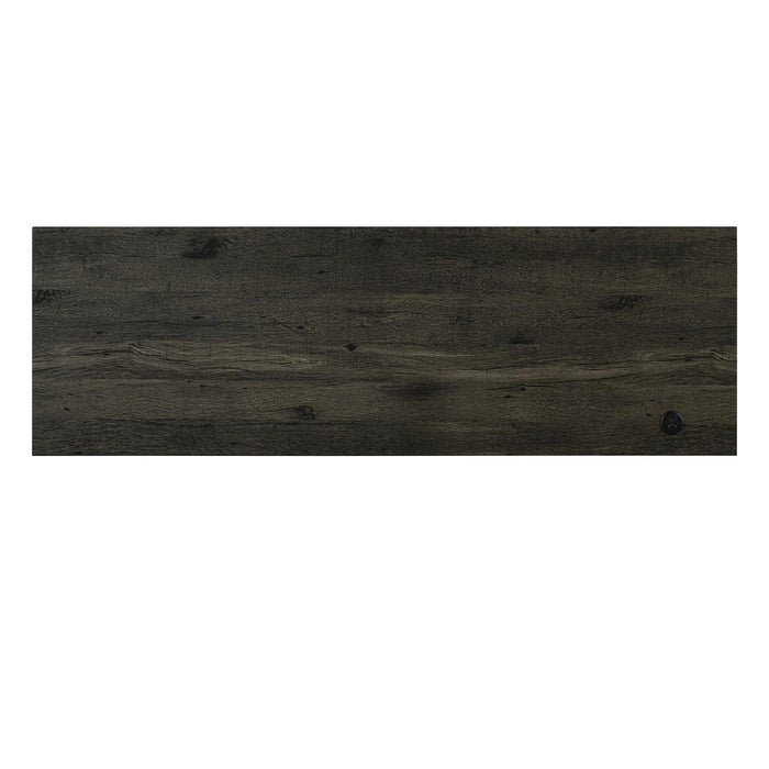 59" Rustic Dining&Bar Table Set with 3 Stools for Apartment, USB-A & USB-C Charging Ports - Sweatfully