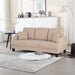 Beige 3-Piece Sofa Set with Storage Ottoman & USB Charging - Sweatfully