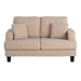 Beige 3-Piece Sofa Set with Storage Ottoman & USB Charging - Sweatfully
