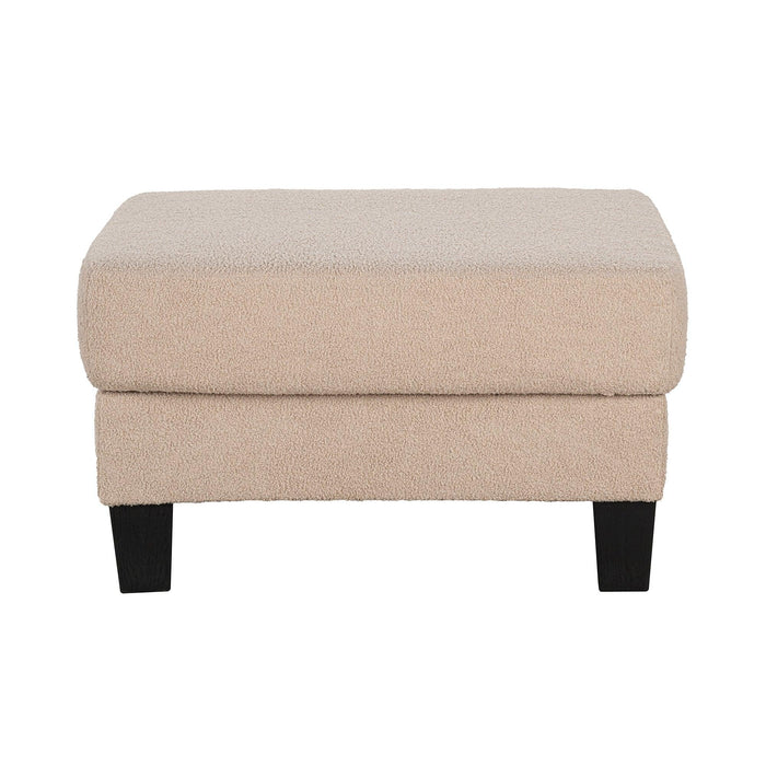 Beige 3-Piece Sofa Set with Storage Ottoman & USB Charging - Sweatfully