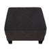 Dark Gray 3-Piece Sofa Set with Storage Ottoman & USB Charging - Sweatfully