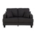 Dark Gray 3-Piece Sofa Set with Storage Ottoman & USB Charging - Sweatfully