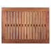 Juno Oiled Teak Shower and Bath Mat with Frame 23.6″ x 17.7″ - Sweatfully