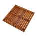 Redfish Oiled Teak Shower and Bath Mat 19.6″ x 19.6″ - Sweatfully