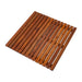 Redfish Oiled Teak Shower and Bath Mat 19.6″ x 19.6″ - Sweatfully