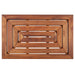 Aromi Oiled Teak Shower and Bath Mat 31.4″ x 19.6″ - Sweatfully