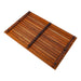 Durango Oiled Teak Shower and Bath Mat with Wide End Slat 31.4″ x 19.6″ - Sweatfully