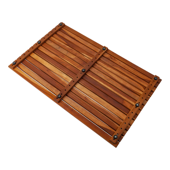 Bel Air Indoor or Outdoor Teak Shower and Bath Mat 31.4″ x 19.6″ - Sweatfully