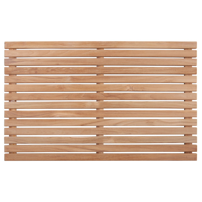 Bel Air Indoor or Outdoor Teak Shower and Bath Mat 31.4″ x 19.6″ - Sweatfully