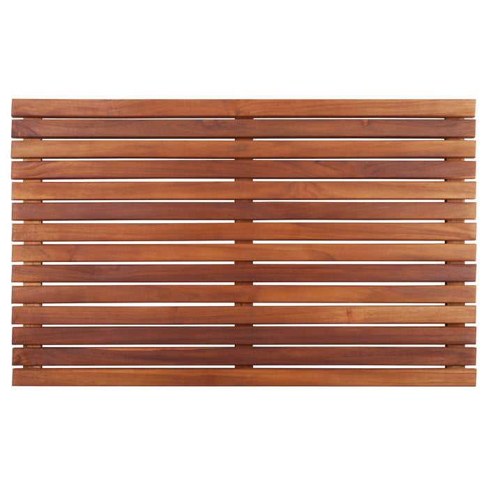 Bel Air Indoor or Outdoor Teak Shower and Bath Mat 31.4″ x 19.6″ - Sweatfully