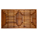 Denver Oiled Double Framed Teak Shower and Bath Mat 39" x 19" - Sweatfully