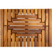Denver Oiled Double Framed Teak Shower and Bath Mat 39" x 19" - Sweatfully