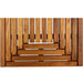 Denver Oiled Double Framed Teak Shower and Bath Mat 39" x 19" - Sweatfully