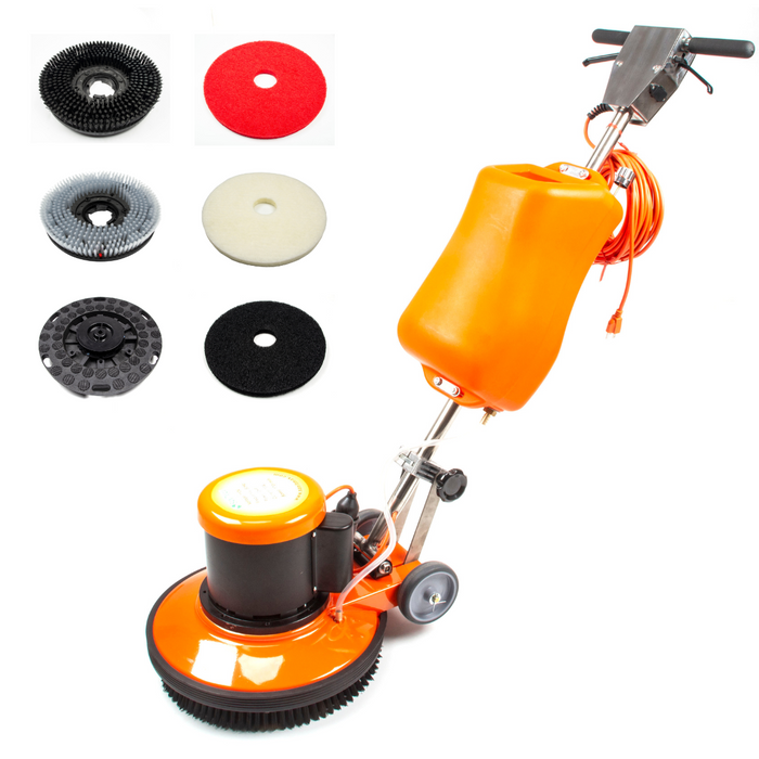SM420AC 17" Professional Multi-Functional Floor Buffer Scrubber - High Power, Large Capacity for Industrial and Commercial Use - Sweatfully
