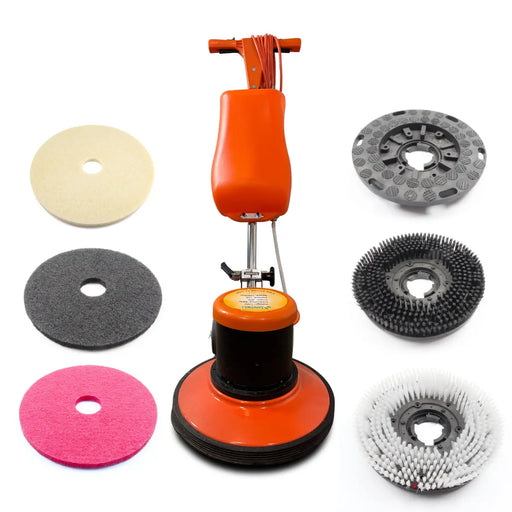 SM421AC 17" Professional Multi-Functional Floor Buffer Scrubber - High Power, Large Capacity for Industrial and Commercial Use - Sweatfully