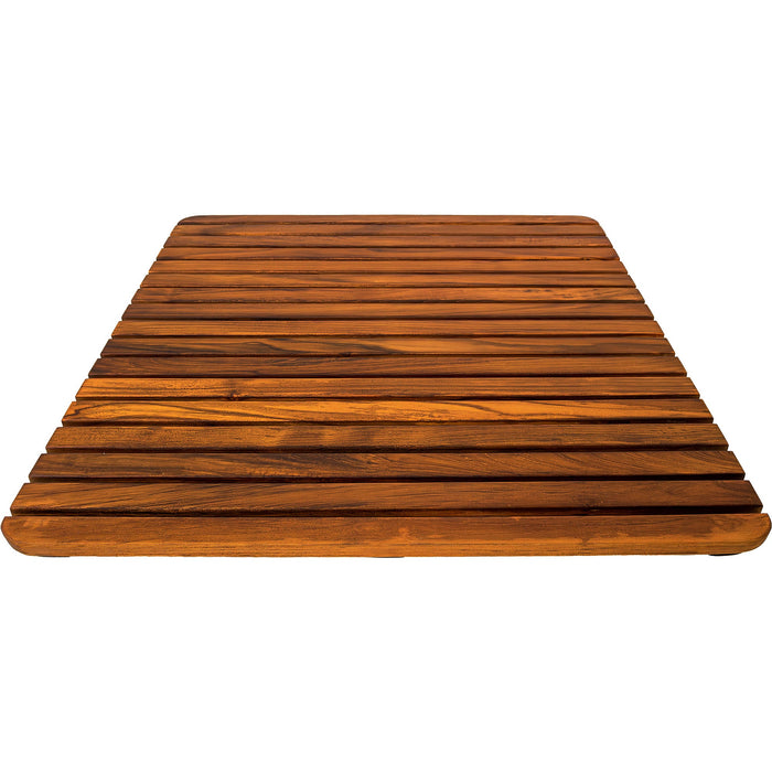 Yukon Teak Shower and Bathmat 24" x 24" - Sweatfully