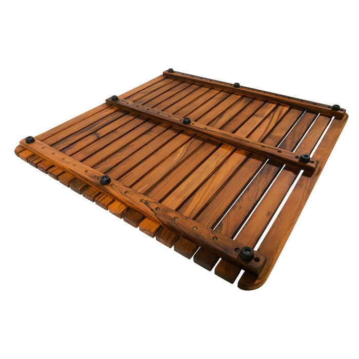 Yukon Teak Shower and Bathmat 24" x 24" - Sweatfully