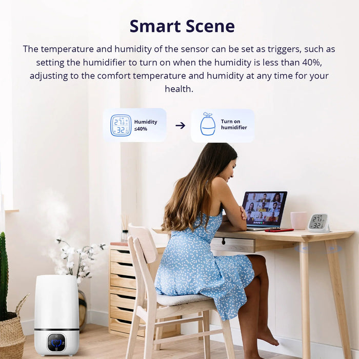 SONOFF Zigbee LCD Display Smart Temperature Humidity Sensor - Sweatfully