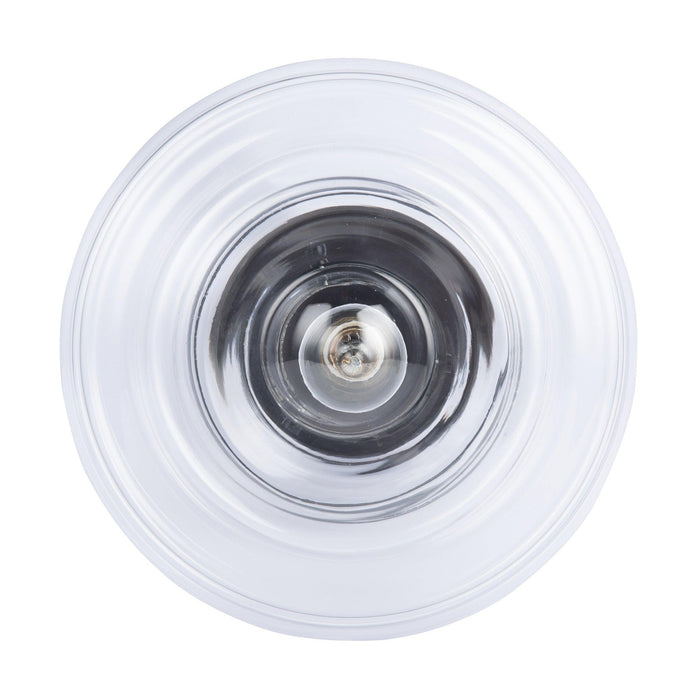 Solaria 1-Light Dark Brown Farmhouse Semi Flush Mount Ceiling Light - Sweatfully