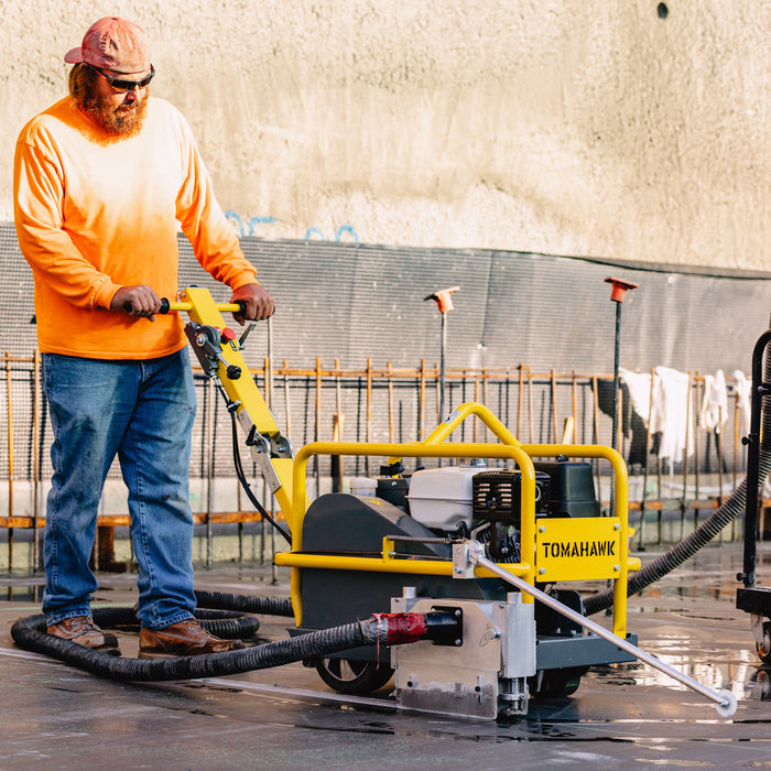 10" Early Entry Green Concrete Saw with 13 HP Honda GX390 Engine - Sweatfully