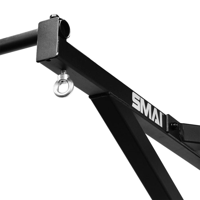 Wall Mounted Chin Up Bar and Bag Bracket - Sweatfully