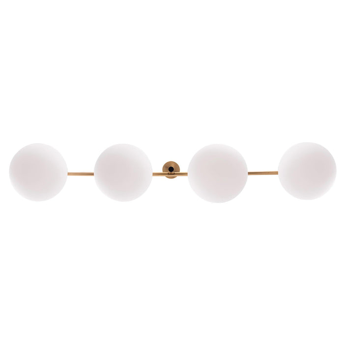 Spark Modern Gold Linear 4 Light Chandelier - Sweatfully